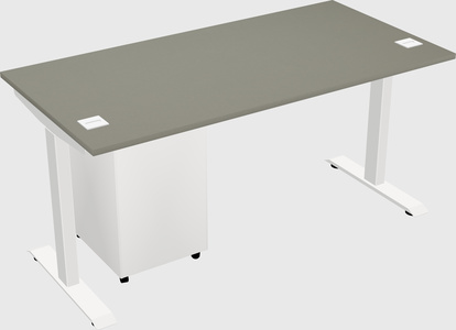 Single motor electric desk