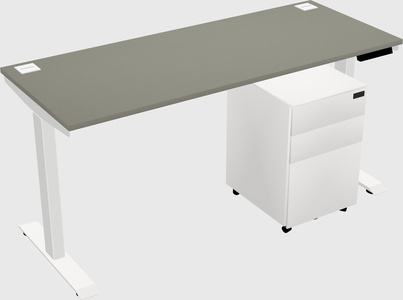 Single motor electric desk