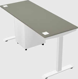 Single motor electric desk