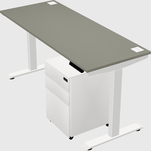 Single motor electric desk