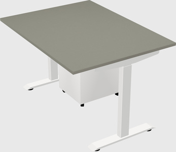 Single motor electric desk