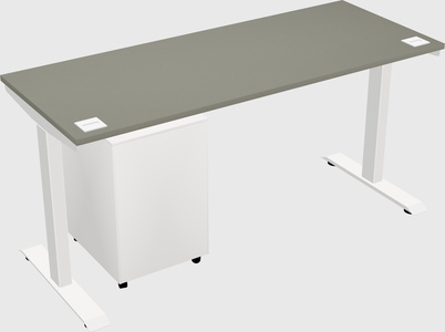 Single motor electric desk