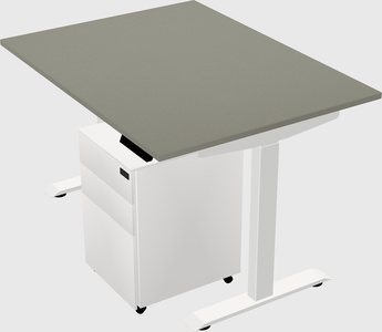 Single motor electric desk