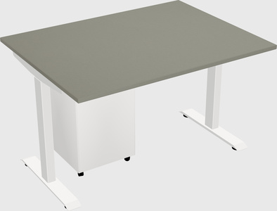 Single motor electric desk