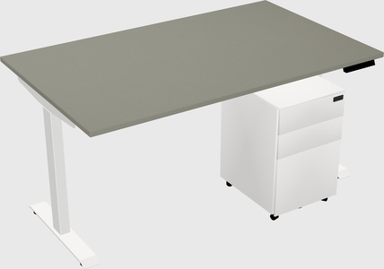 Single motor electric desk
