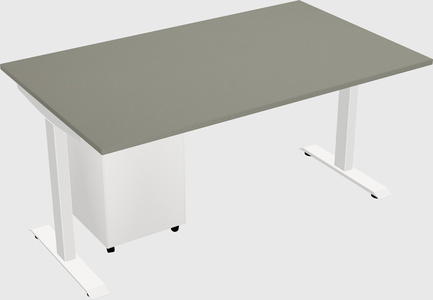 Single motor electric desk