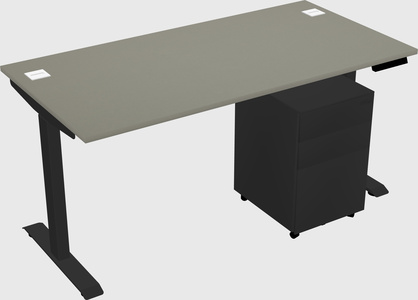 Single motor electric desk