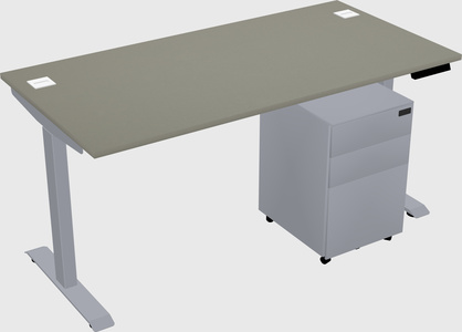 Single motor electric desk