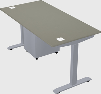 Single motor electric desk
