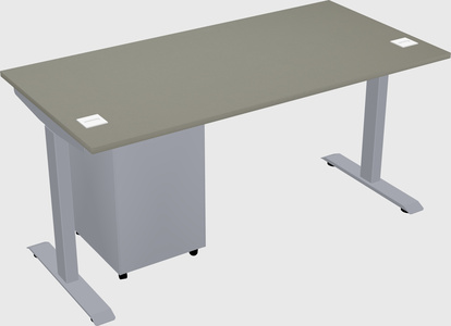 Single motor electric desk