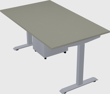 Single motor electric desk