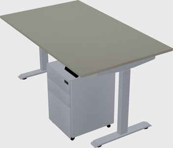 Single motor electric desk