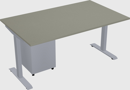 Single motor electric desk