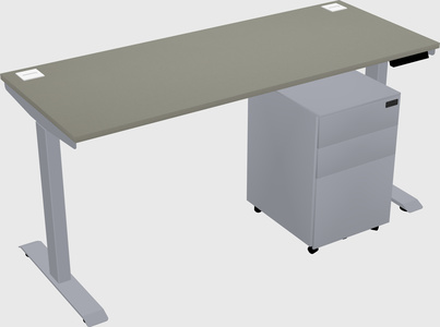 Single motor electric desk