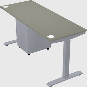 Single motor electric desk