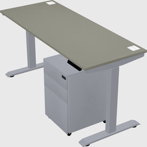 Single motor electric desk