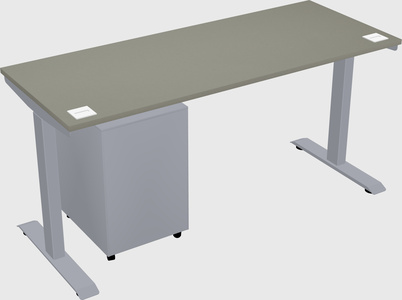 Single motor electric desk
