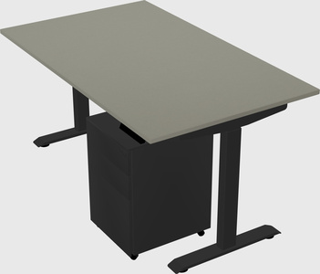 Single motor electric desk