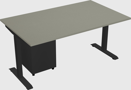 Single motor electric desk