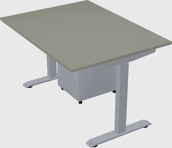 Single motor electric desk
