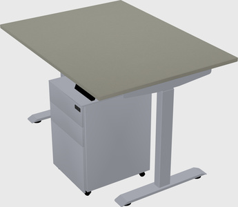 Single motor electric desk