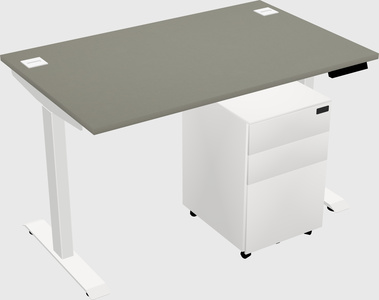 Single motor electric desk