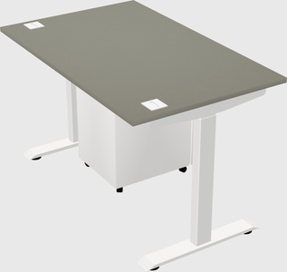 Single motor electric desk