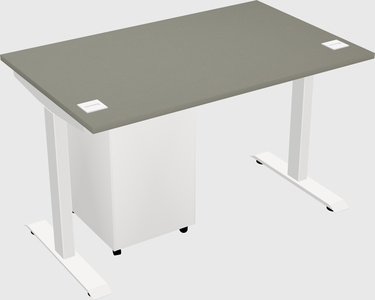 Single motor electric desk