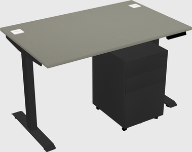 Single motor electric desk