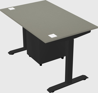 Single motor electric desk