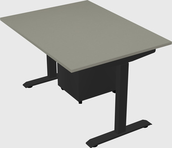 Single motor electric desk