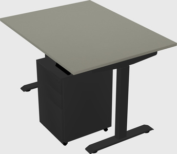 Single motor electric desk