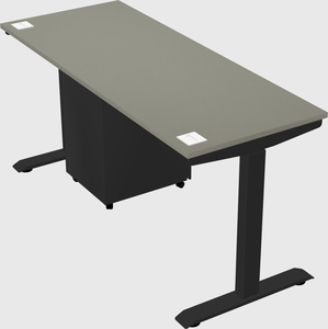 Single motor electric desk