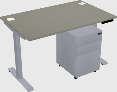 Single motor electric desk