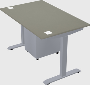 Single motor electric desk