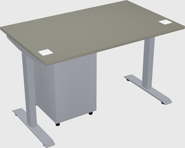 Single motor electric desk