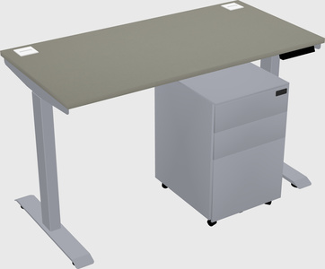 Single motor electric desk