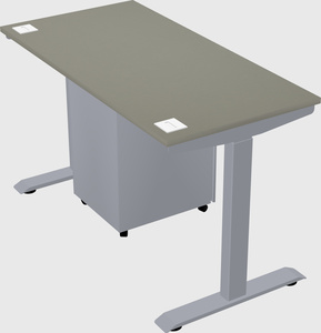 Single motor electric desk