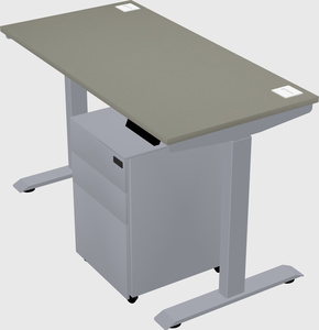 Single motor electric desk