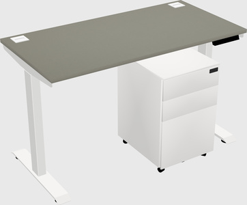Single motor electric desk