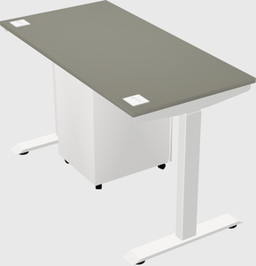 Single motor electric desk