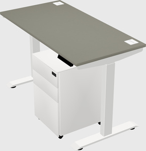 Single motor electric desk