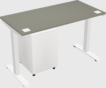 Single motor electric desk