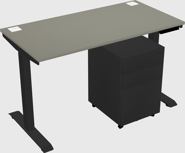 Single motor electric desk