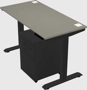 Single motor electric desk