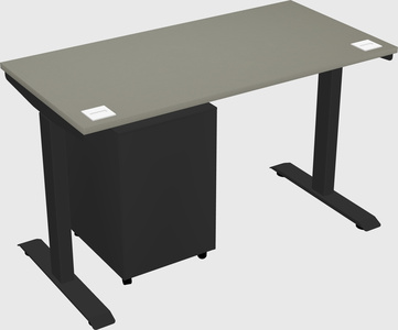 Single motor electric desk