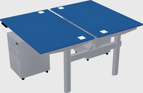 Shared electric desk