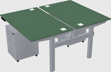 Shared electric desk