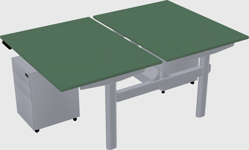 Shared electric desk