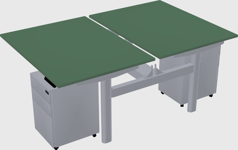 Shared electric desk